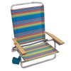 Rio Brands 5-Position Assorted Beach Folding Chair SC5902042004PK4